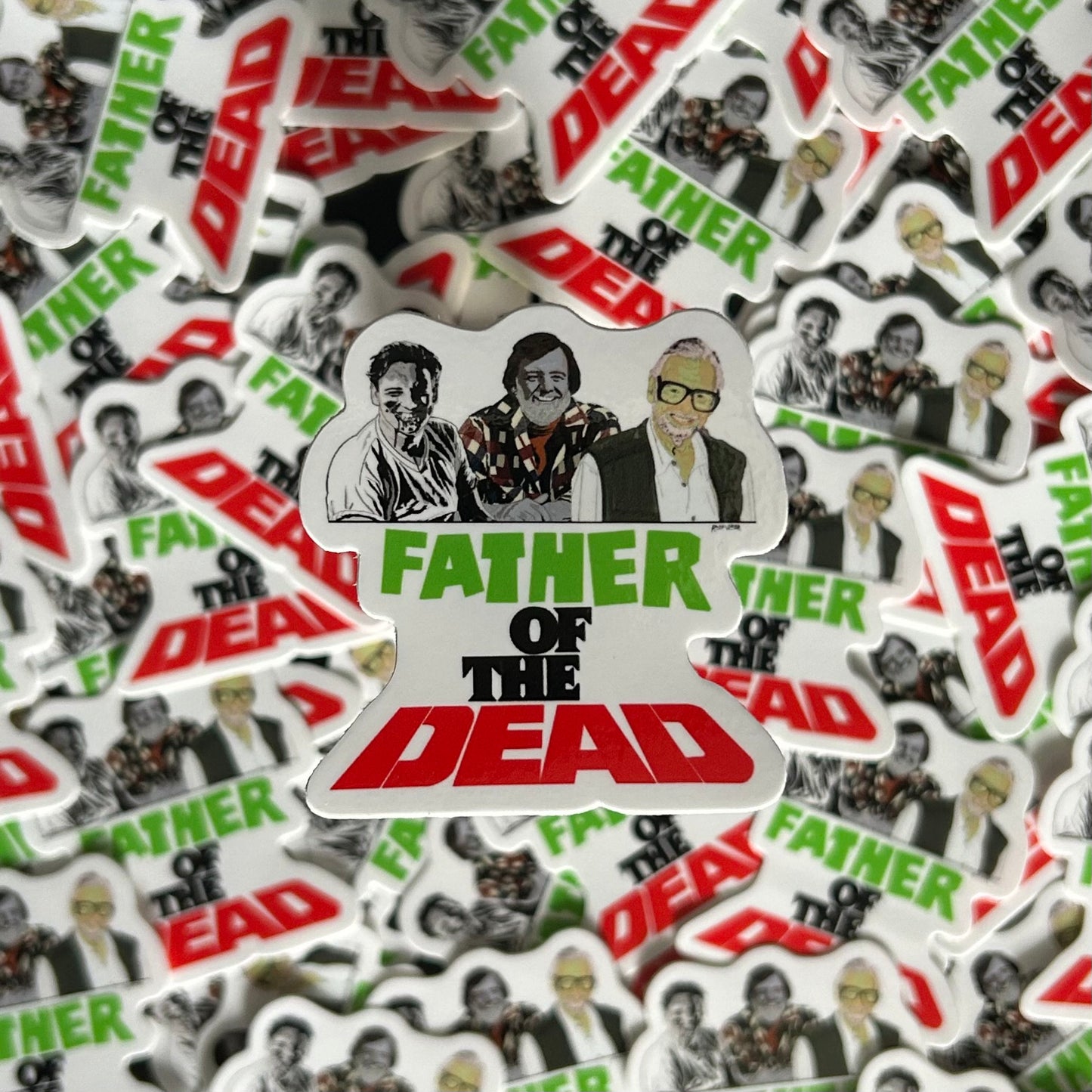 “Father of the Dead” Sticker - Zombie Version