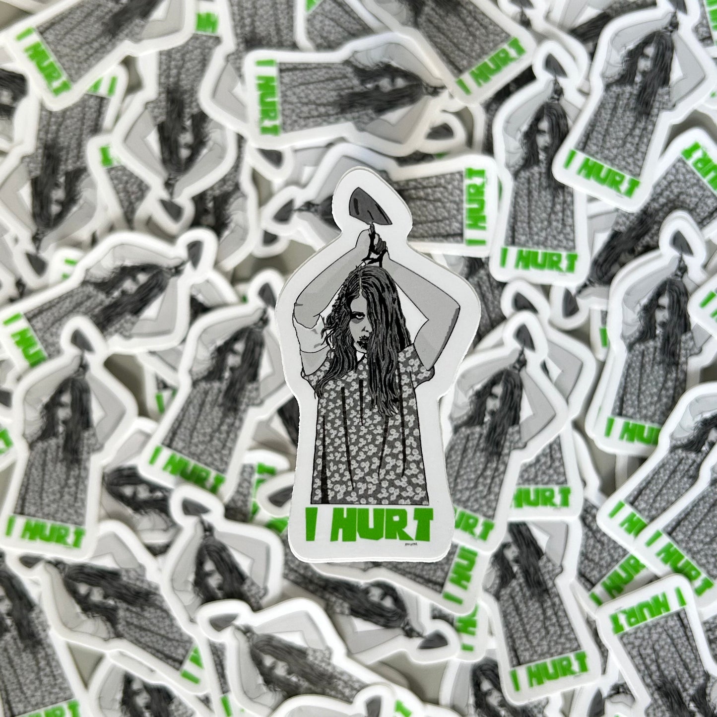 “I Hurt” Sticker
