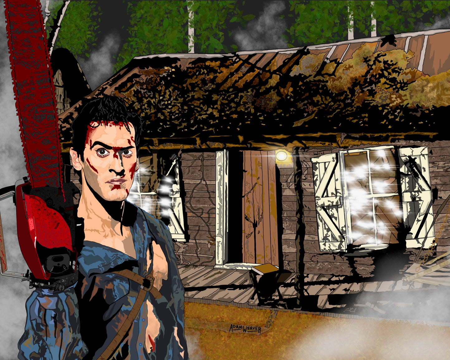 Groovy Cabin 8x10 Art Print