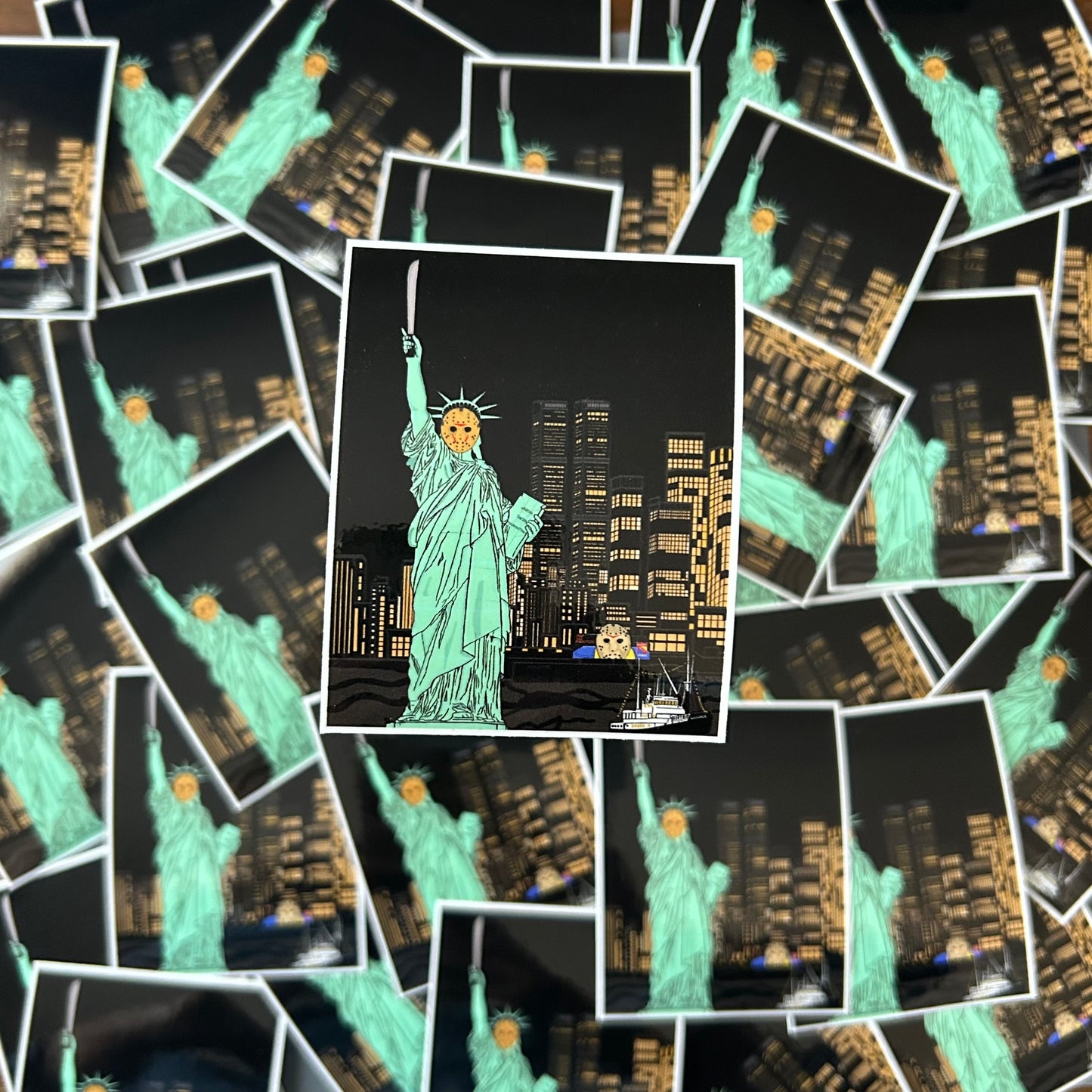 “Camp Liberty Island” Sticker
