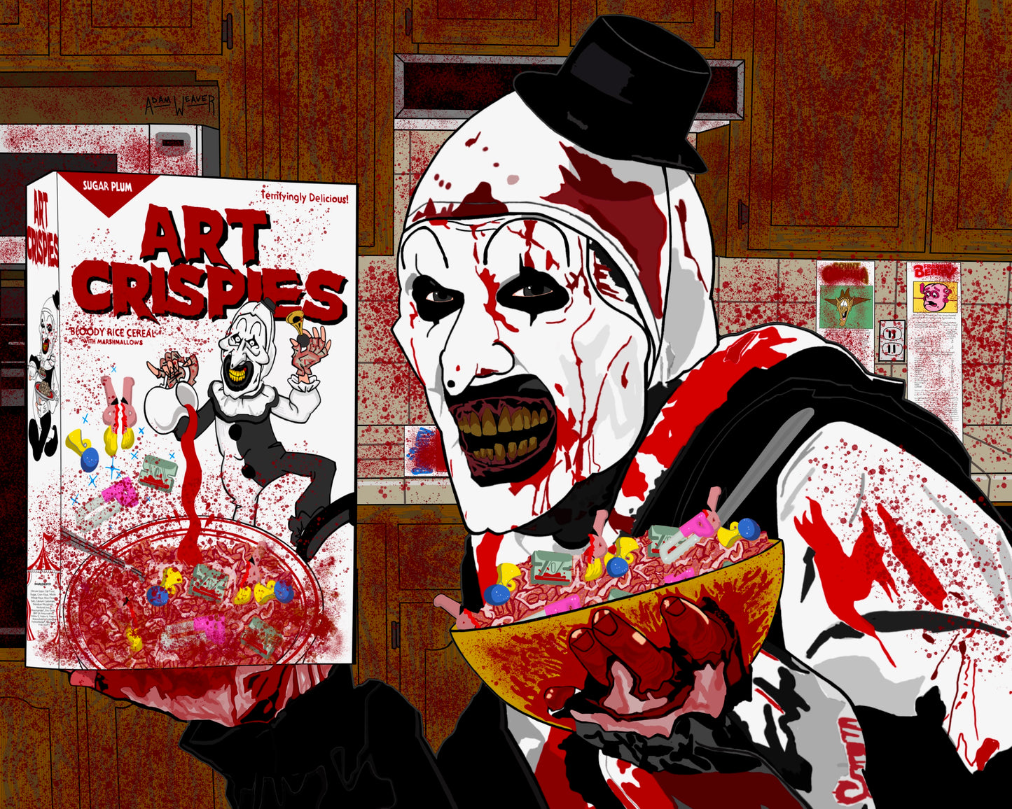 "Cereal Killer in the Kitchen" 8x10 Art Print