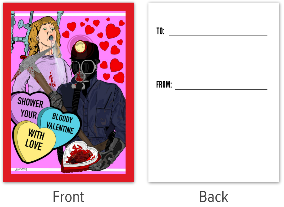 Valentine's Day 4 x 5.5 Flat Card