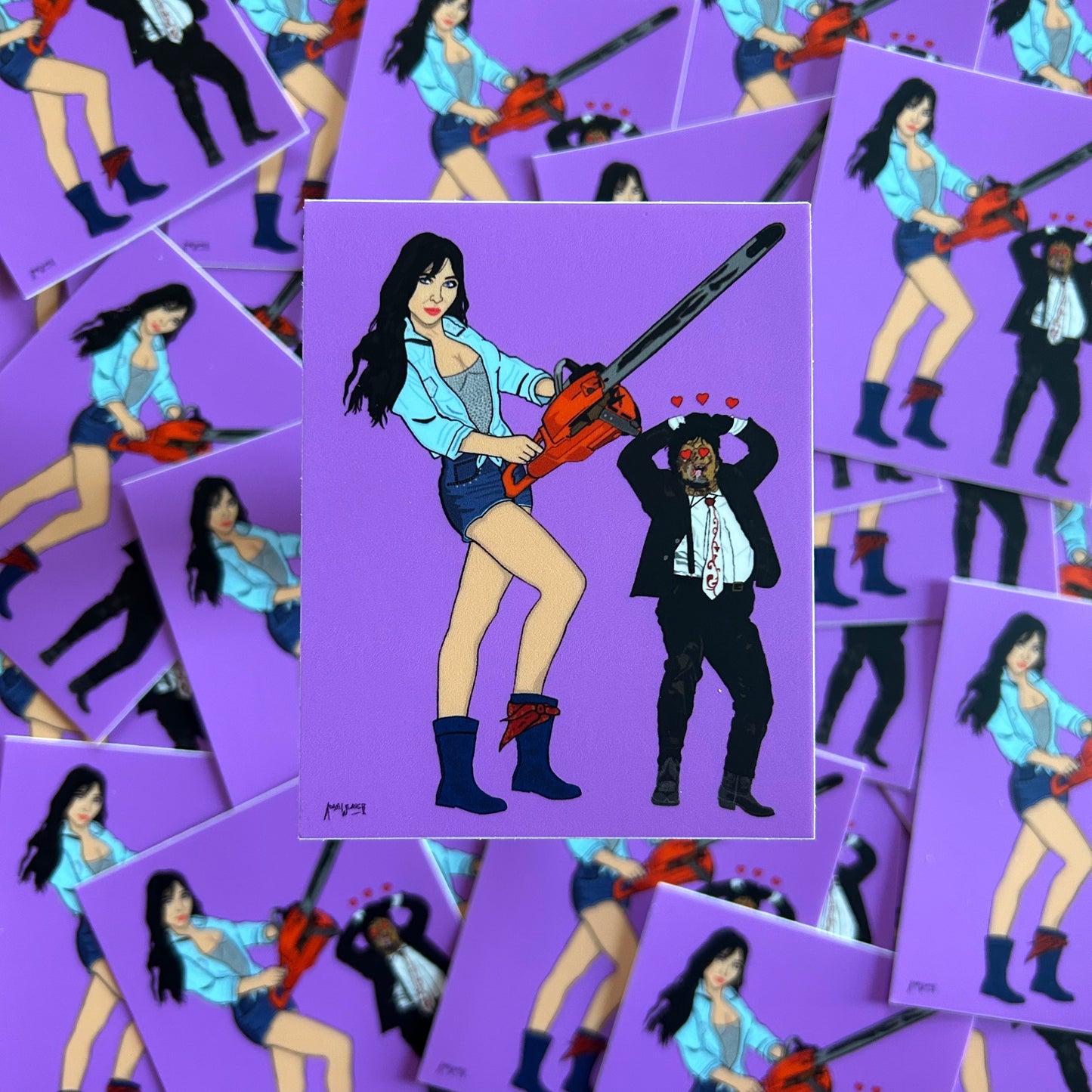 “Mail Girl Does Texas” Sticker