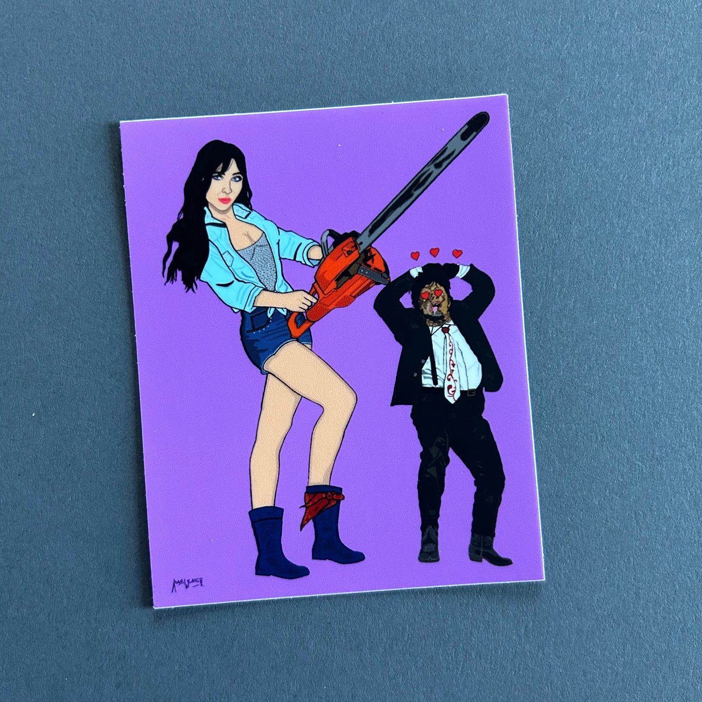 “Mail Girl Does Texas” Sticker