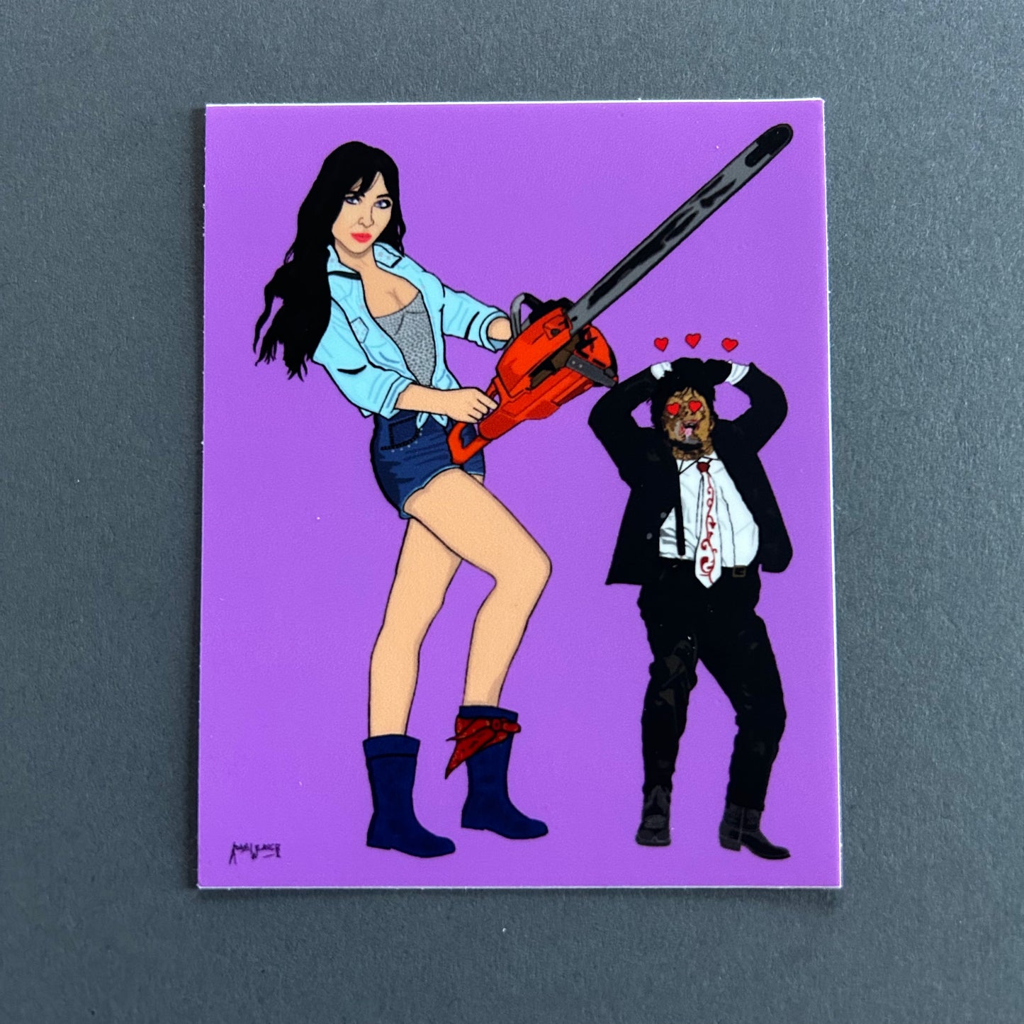 “Mail Girl Does Texas” Sticker