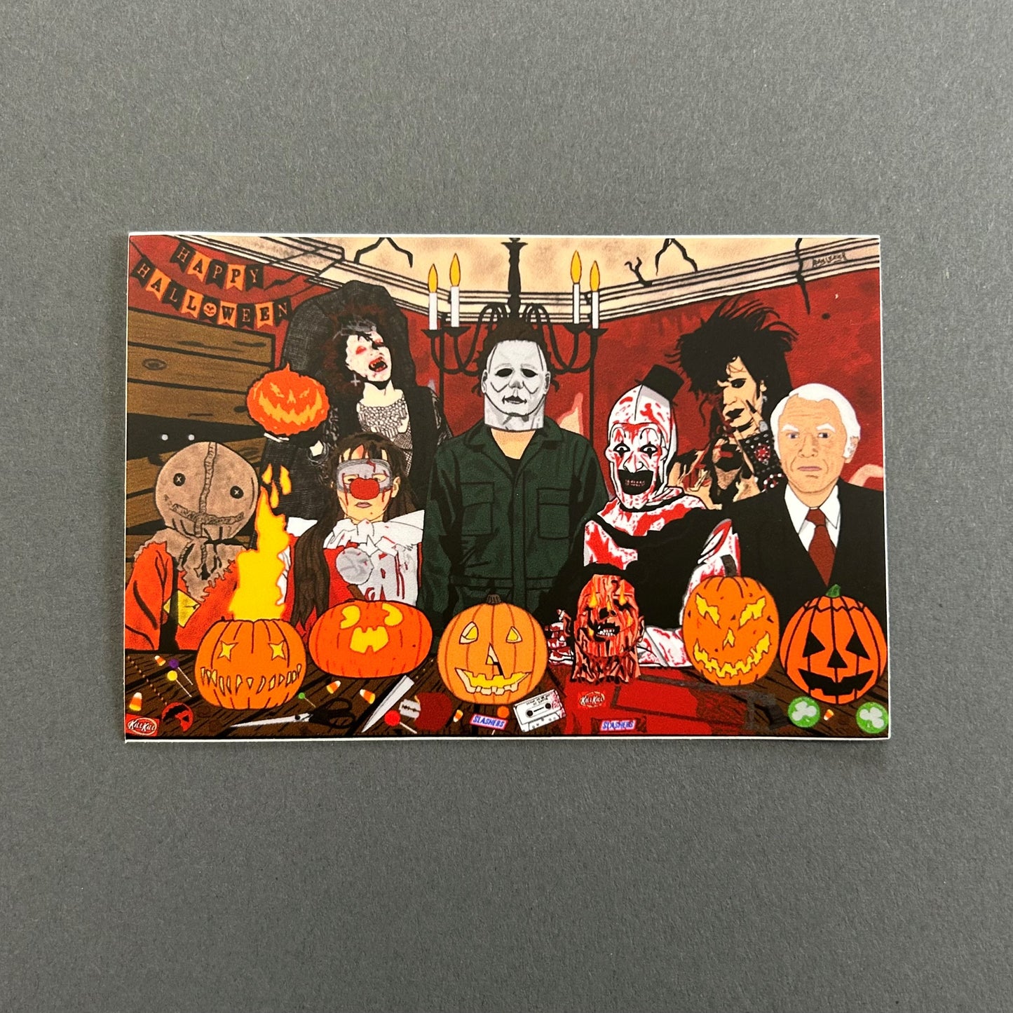 "Iconic Jack-O-Lanterns" Sticker