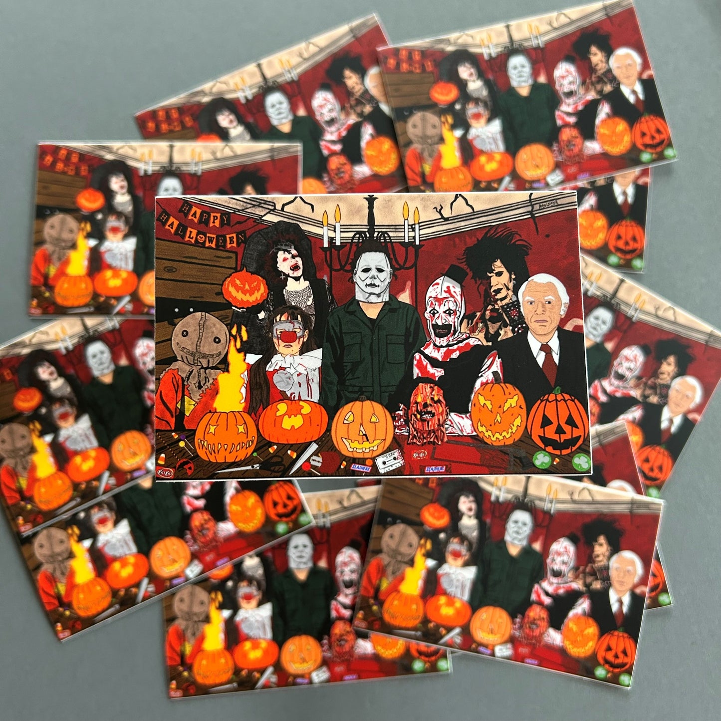 "Iconic Jack-O-Lanterns" Sticker