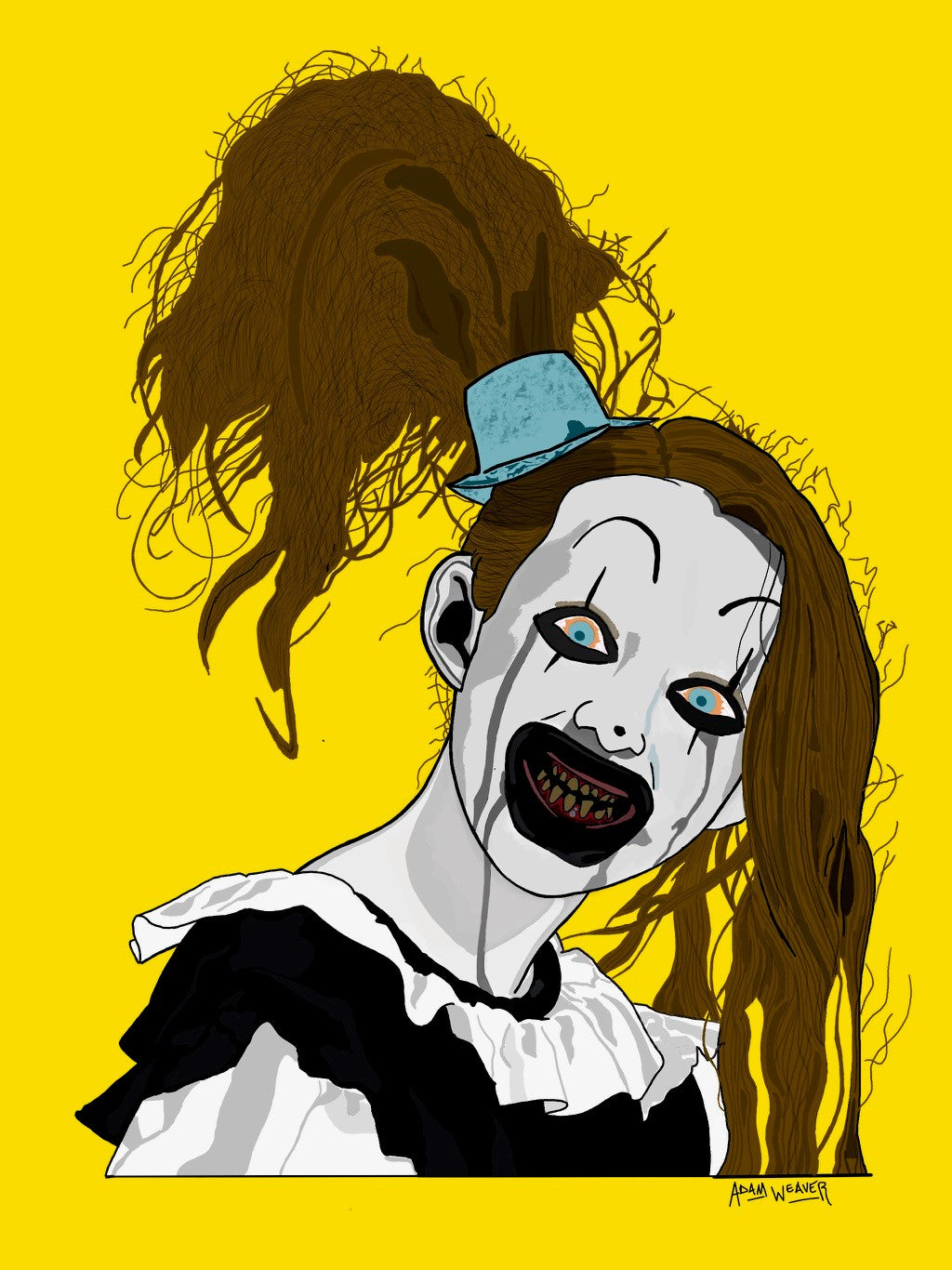 “A Clown's Best Friend" 8x10 Art Print