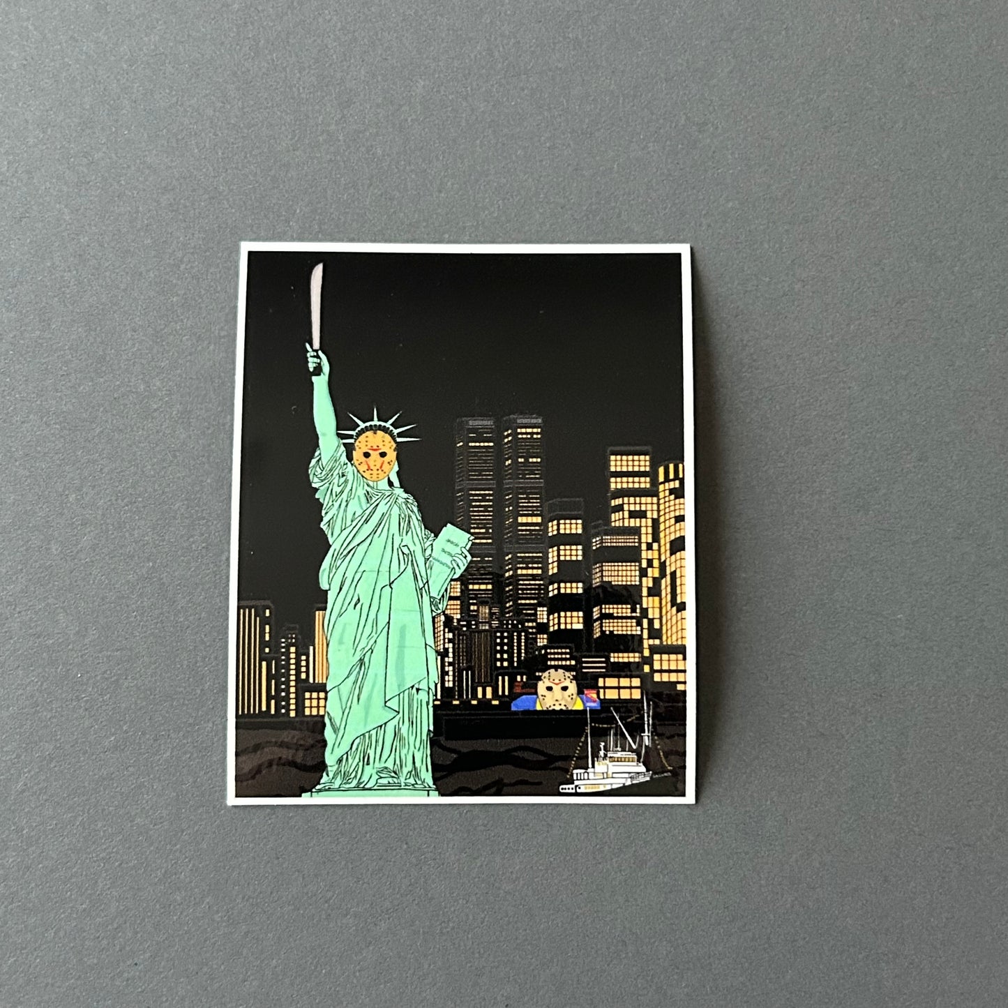“Camp Liberty Island” Sticker
