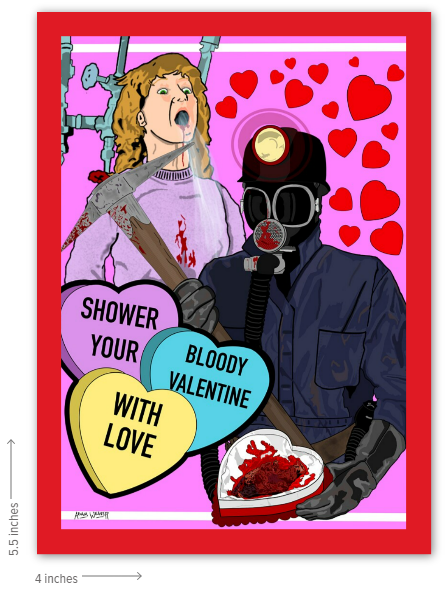 Valentine's Day 4 x 5.5 Flat Card