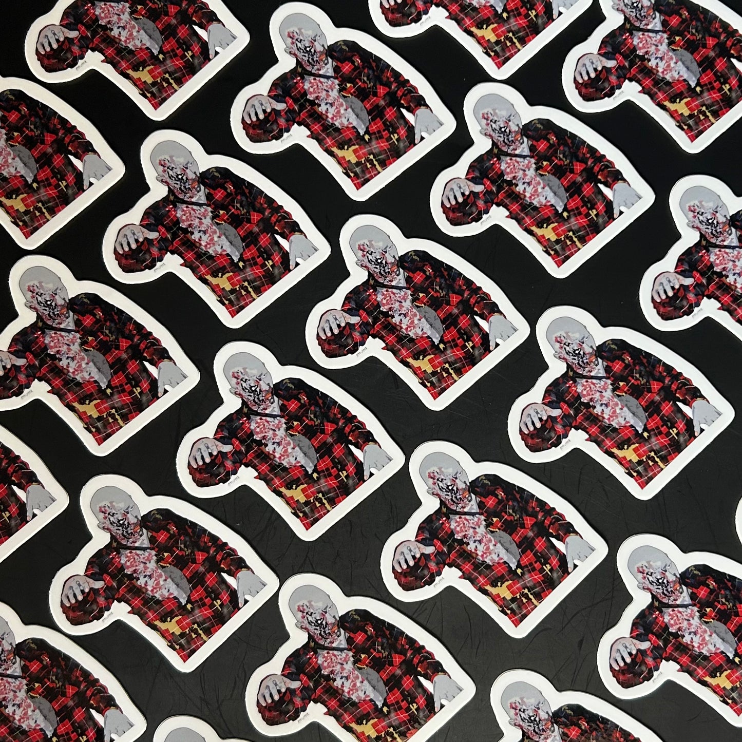 “Plaid Zombie” Sticker