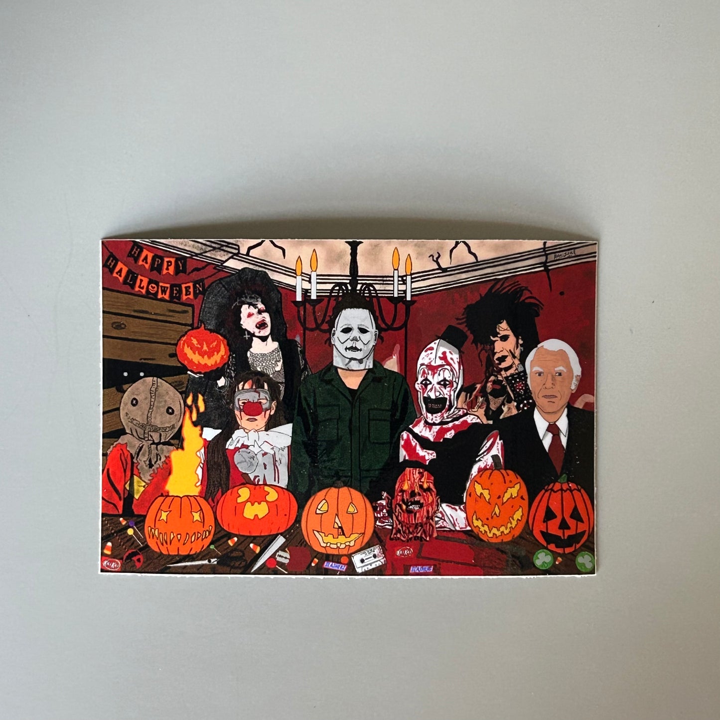 "Iconic Jack-O-Lanterns" Sticker