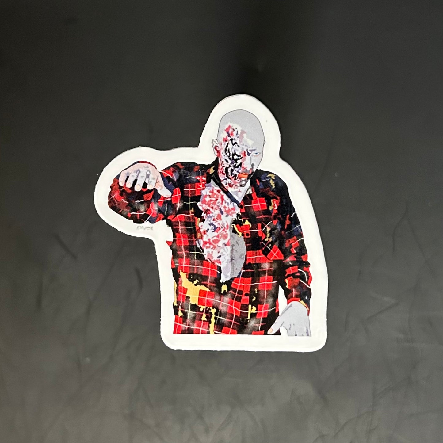 “Plaid Zombie” Sticker