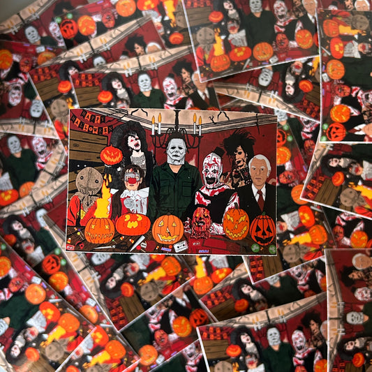 "Iconic Jack-O-Lanterns" Sticker