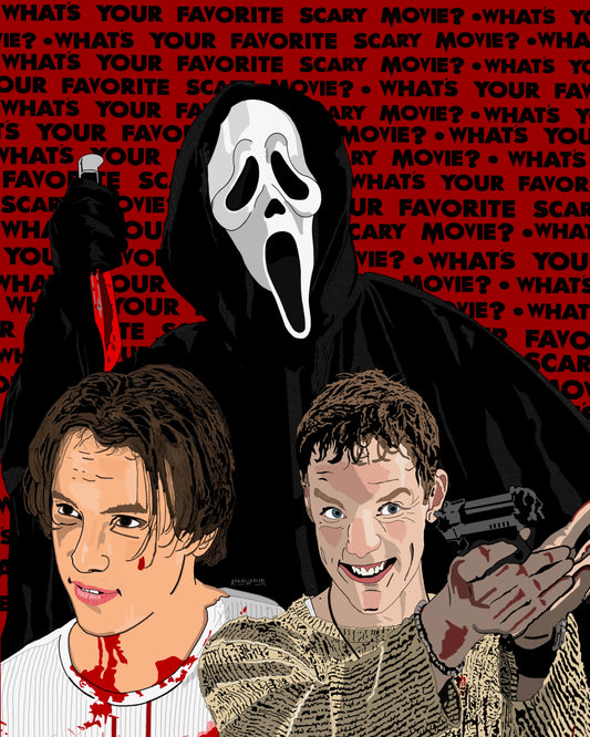 “What's Your Favorite Scary Movie?" 8x10 Art Print